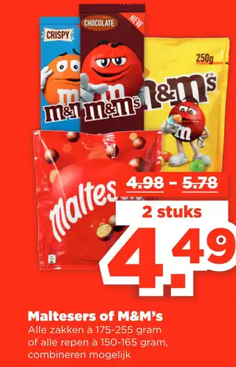 PLUS Maltesers of M&M's aanbieding