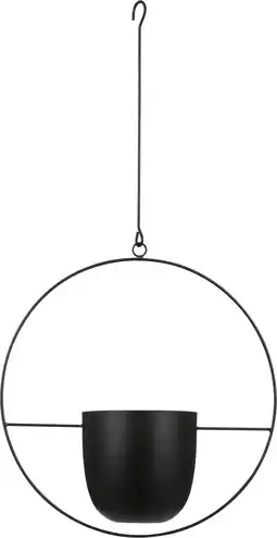 Intratuin Everydays hangpot dexter zwart 35 x 14 x 65 cm aanbieding