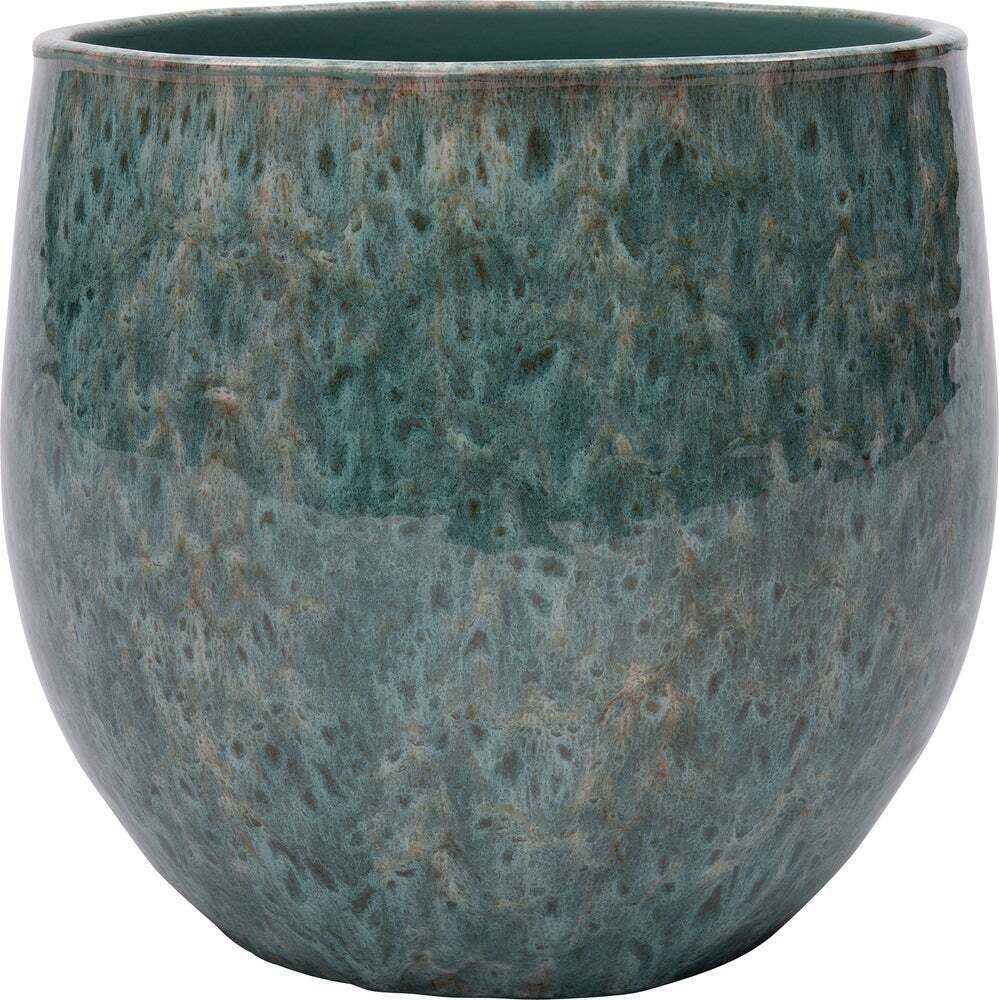 Intratuin bloempot madeleine groen d 17 h 17 cm aanbieding bij Intratuin