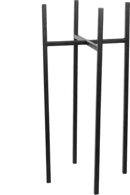Intratuin Mica decorations plantenstandaard ascot 24 x 24 x 55 cm zwart aanbieding