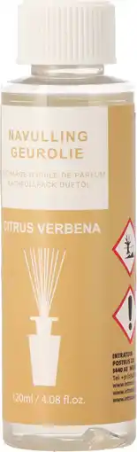 Intratuin Intratuin navulling geurstokken citrus verbena 120 ml aanbieding
