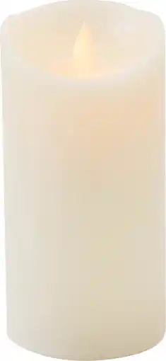 Intratuin Kaars rustiek met led verlichting en timer 15 cm crème aanbieding