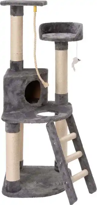 Intratuin Intratuin krabpaal evi grijs 49 x 49 x 131 cm aanbieding