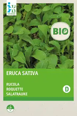 Intratuin Biologische intratuin groentezaad rucola gewone (eruca sativa) aanbieding