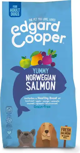 Intratuin Edgard & cooper hondenvoer verse noorse zalm adult 12 kg aanbieding