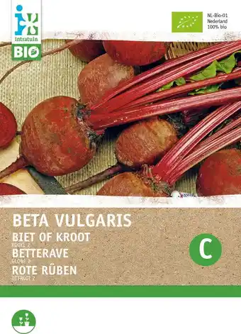 Intratuin Biologische intratuin groentezaad bieten kogel (beta vulgaris 'detroit 2') aanbieding