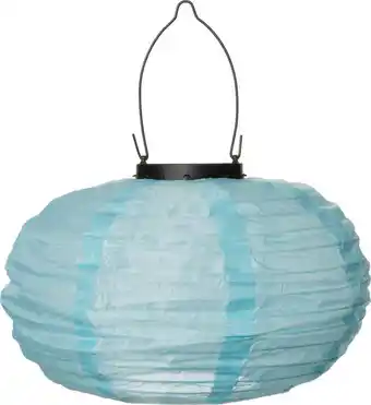 Intratuin Intratuin solar lampion blauw d 25 h 23 cm aanbieding