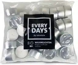 Intratuin Everydays waxinelichten wit 8 uur 30 stuks aanbieding