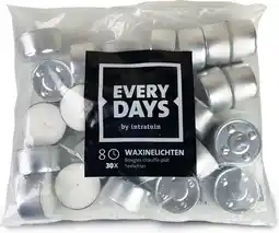 Intratuin Everydays waxinelichten wit 8 uur 30 stuks aanbieding