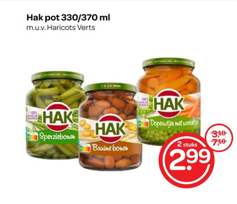 Spar Hak pot 330/370 ml aanbieding