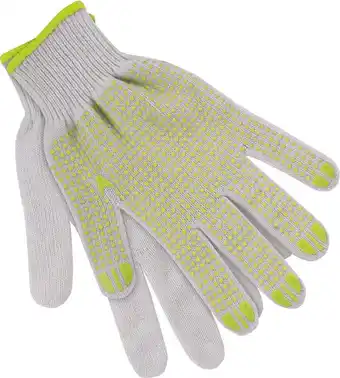 Intratuin Talen tools tuinhandschoenen maat m katoen/pvc lime aanbieding
