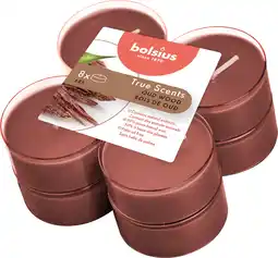 Intratuin Bolsius geurkaars true scents oud wood bruin 8 uur 8 stuks aanbieding