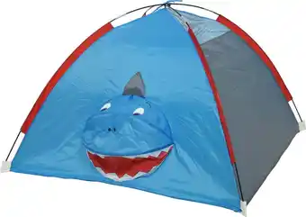 Intratuin Outdoor living by decoris kindertent haai blauw 120 x 120 x 80 cm aanbieding