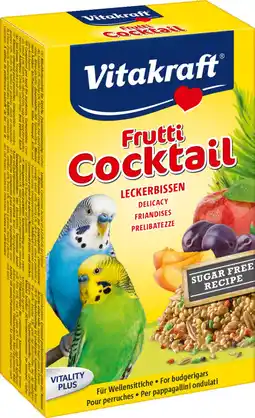 Intratuin Vitakraft vogelsnack frutti cocktail parkiet 200 g aanbieding
