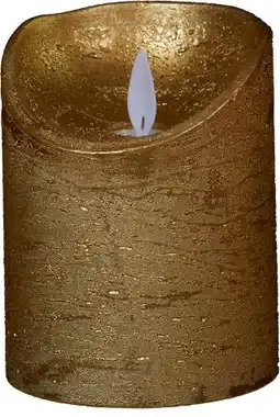 Intratuin Kaars met led verlichting op batterijen 10 cm goud aanbieding