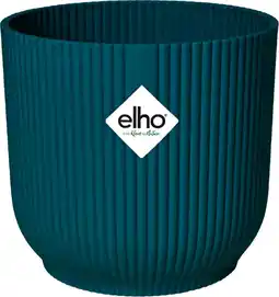 Intratuin Elho bloempot vibes blauw d 16,1 h 14,8 cm aanbieding