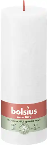 Intratuin Bolsius stompkaars rustiek shine wit 85 uur d 6,8 h 19 cm aanbieding