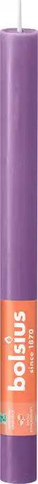 Intratuin Bolsius dinerkaars rustiek shine paars 13 uur d 2,3 h 27 cm aanbieding