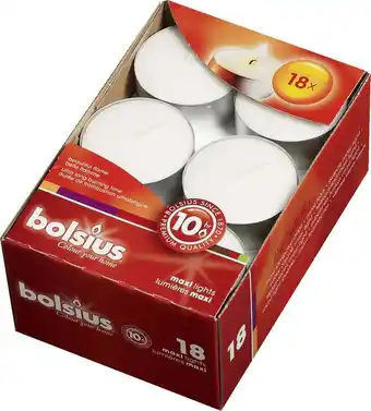 Intratuin Bolsius waxinelichten  wit 10 uur 18 stuks aanbieding