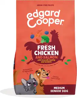Intratuin Edgard & cooper hondenvoer verse scharrelkip en noorse zalm senior 2,5 kg aanbieding