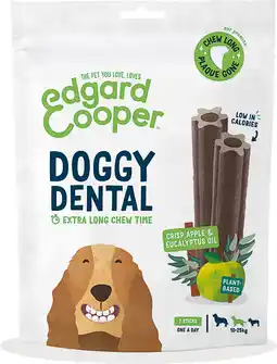 Intratuin Edgard & cooper kauwsticks doggy dental appel en eucalyptusolie m 7 stuks aanbieding
