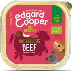 Intratuin Edgard & cooper hondenvoer bio rund adult 100 g aanbieding