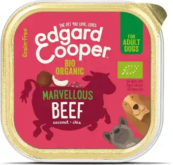 Intratuin Edgard & cooper hondenvoer bio rund adult 100 g aanbieding
