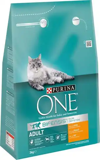 Intratuin Purina one bifensis kattenvoer adult kip & volkorenrijst 3 kg aanbieding
