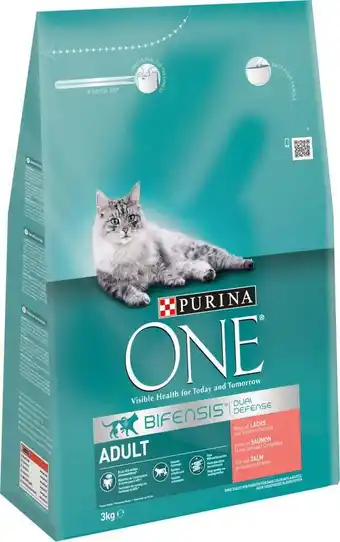 Intratuin Purina one bifensis kattenvoer adult zalm & volkorenrijst 3 kg aanbieding