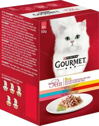 Intratuin Gourmet mon petit pouch 6-pack vis/vlees 6 x 50 gr aanbieding