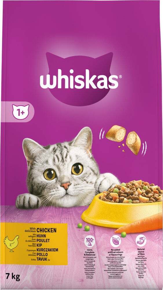 Whiskas kattenvoer kip adult 7 kg aanbieding bij Intratuin