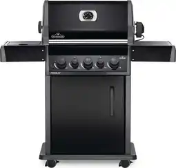 Intratuin Napoleon gasbarbecue rogue 425 met achter- en zijbrander inclusief spit 130 x 64 x 160 cm aanbieding