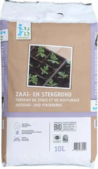 Intratuin Intratuin zaai- en stekgrond bio rhp 10 l aanbieding