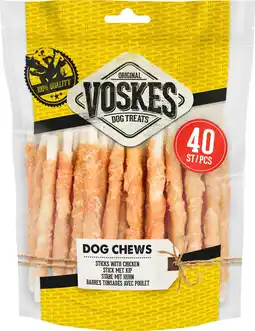 Intratuin Voskes hondensnack stick met kip 400 g 40 stuks aanbieding