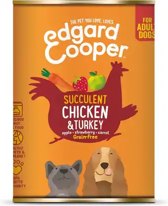 Intratuin Edgard & cooper hondenvoer kip en kalkoen adult 400 g aanbieding