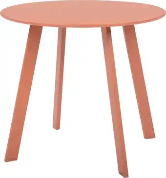 Intratuin Intratuin bijzettafel latte terracotta d 40 h 50 cm aanbieding