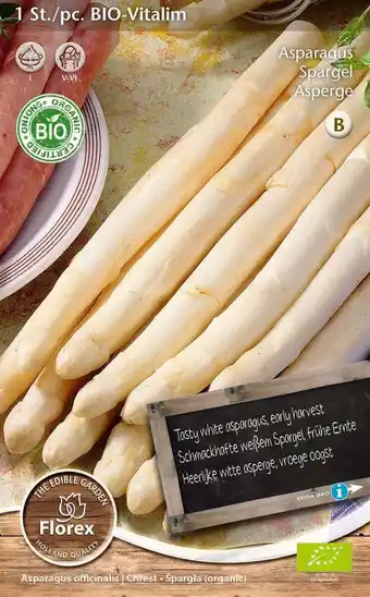 Intratuin Florex bio asperges (asparagus 'vegalim') aanbieding