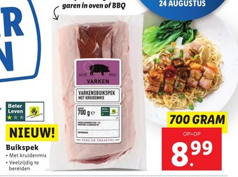 Lidl Buikspek 700 GRAM aanbieding