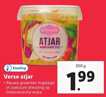 Lidl Verse atjar 300g aanbieding