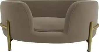 Intratuin Intratuin hondenmand olivia grijs 64 x 41 x 24 cm aanbieding