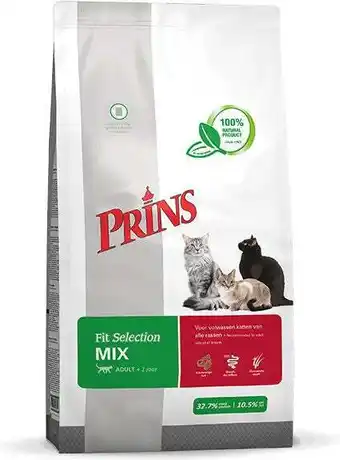 Intratuin Prins kattenvoer fit selection mix adult 10 kg aanbieding