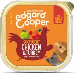 Intratuin Edgard & cooper hondenvoer kip en kalkoen adult 150 g aanbieding