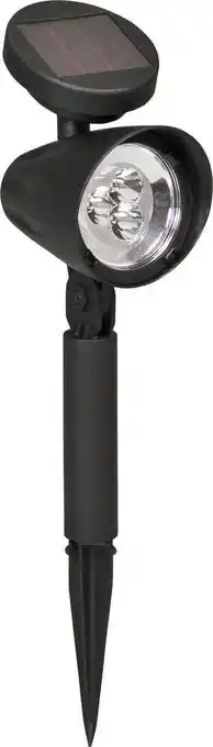 Intratuin Luxform lighting solar tuinspot lazise zwart 8,2 x 11,5 x 35,5 cm aanbieding