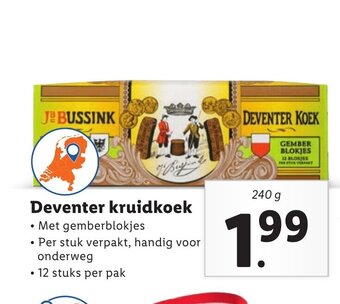 Lidl Deventer kruidkoek 240g aanbieding