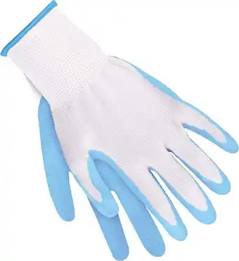 Intratuin Intratuin tuinhandschoenen maat s foam/latex lichtblauw aanbieding
