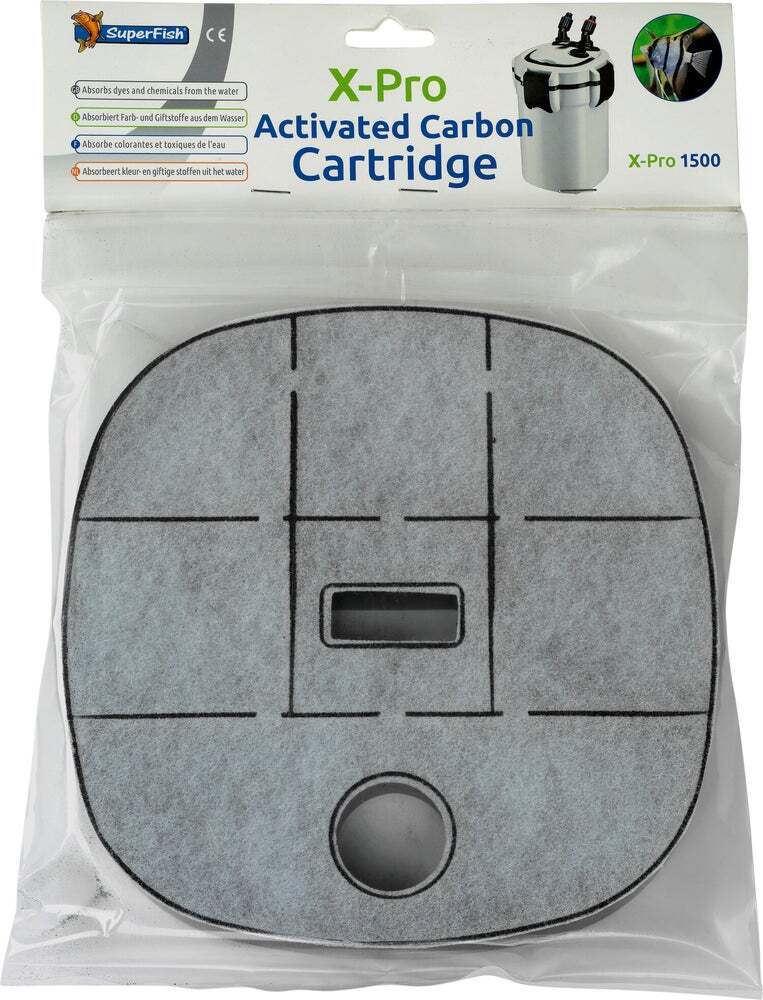 Superfish aquarium filter cartridge xpro 1000 met actieve kool