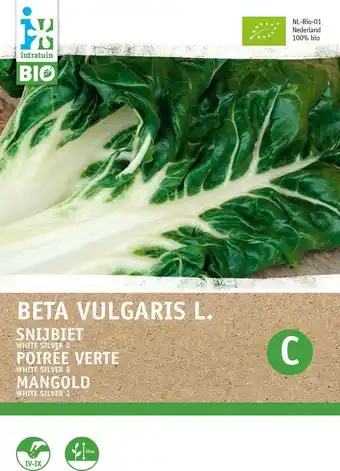 Intratuin Biologische intratuin groentezaad snijbiet (beta vulgaris 'white silver') aanbieding