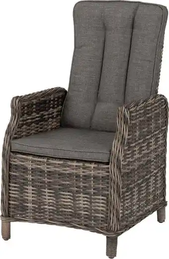 Intratuin Intratuin verstelbare loungestoel lima wicker grijs aanbieding