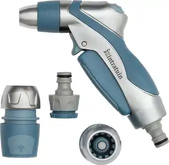 Intratuin Intratuin premium spuitpistool startset 4-delig grijs/blauw aanbieding