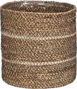 Intratuin Everydays plantenmand celestial naturel / wit d 12 h 12 cm aanbieding